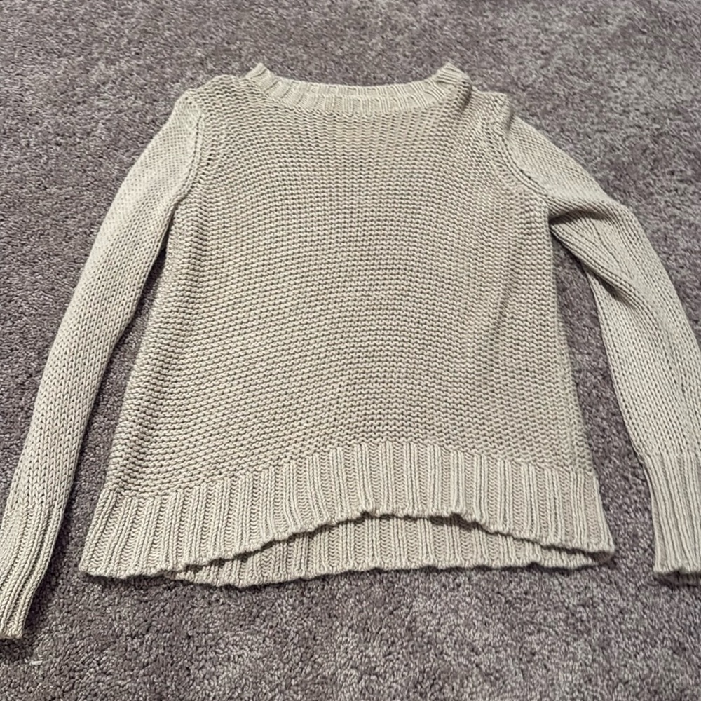 Wooden Ships Beige Knit Sweater